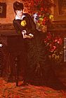 Leon Louis Antoine Tanzi Elegant Lady in a Black Dress painting